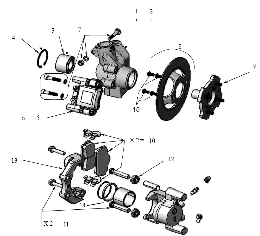 Stabdžių diskas priekinis (Ø 220 mm) Microcar / Dué / Ligier